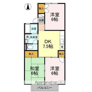 セジュール平田【2階】の間取り