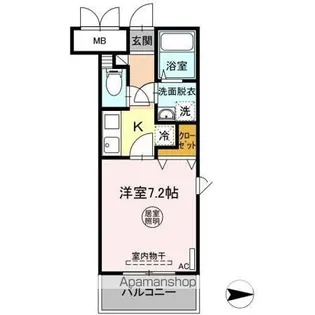 アスコット鉄砲町【3階】の間取り