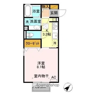 クレストタウン C【1階】の間取り