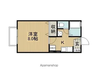 アンシャンテ沖田A棟【205号室】の間取り