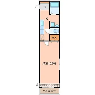 ベルパーク荒井Ⅲ番館【1階】の間取り