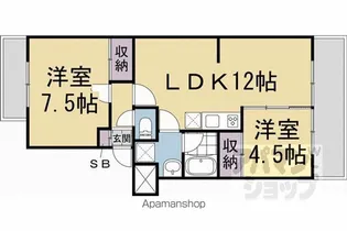 山端マンション【3階】の間取り