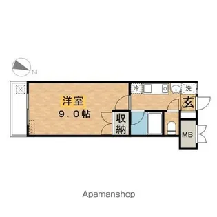 エルパティオⅡ【101号室】の間取り