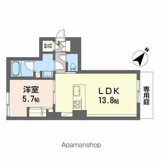 シャーメゾン大野城中央【1階】の間取り