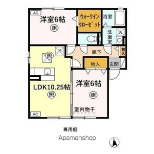 ノイエ・シュタット AB【1階】の間取り