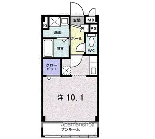 ベル コモンズ Ⅱ【1階】の間取り