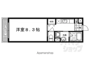 ハンズレジデンス二条【305号室】の間取り