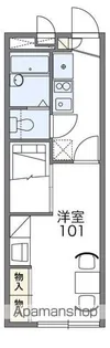 レオパレスTRNヒルズ【2階】の間取り
