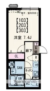 イクシオ南太田【2階】の間取り