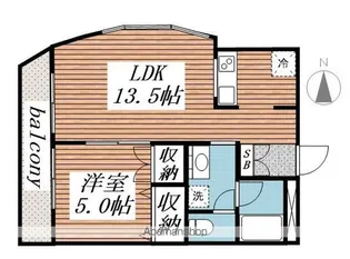 ハローズ稲毛【3階】の間取り