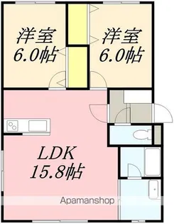 MA MAISON【104号室】の間取り