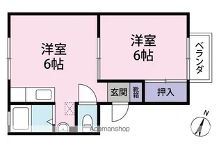 コーポさら【2階】の間取り