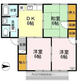 セジュールKEI AB棟 A【1階】の間取り