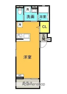 ベルリード勝田【101号室】の間取り