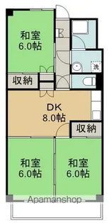 ハイデンス宮城野【205号室】の間取り