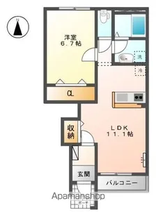 スターテラス宮内【1階】の間取り