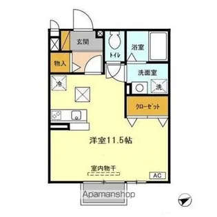 メルベーユ【1階】の間取り