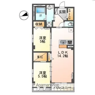 千葉パークストリート【2階】の間取り