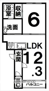 BULLION(ブリオン)【202号室】の間取り