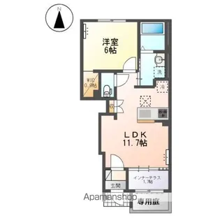 森本2丁目アパートⅢ【1階】の間取り