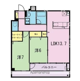 フロイデ堂林【2階】の間取り