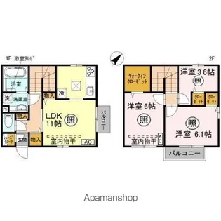 レセンテ【1階】の間取り