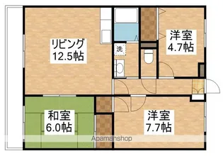 メゾンはなみずきA棟【3階】の間取り
