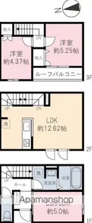 ベルリード【C号室】の間取り