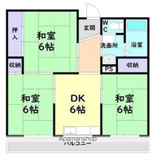 コーポエトワール【4階】の間取り