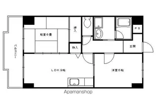 パークヒルズ41【305号室】の間取り