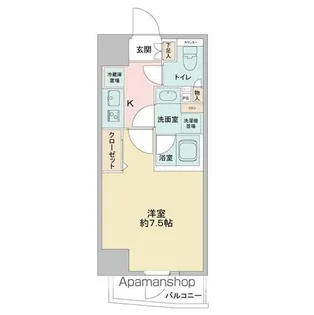 CAVANA浅草【6階】の間取り