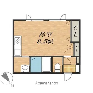 トリコロールⅠ【2階】の間取り