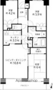 クエスト山手台【2階】の間取り