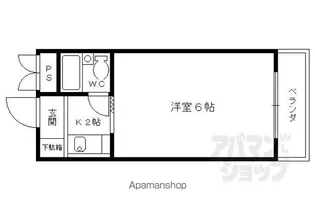 メゾンキク【306号室】の間取り