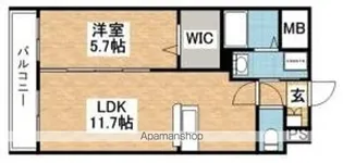 プロニティ空港前【6階】の間取り