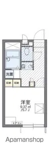 レオパレスフクシマⅡ【101号室】の間取り