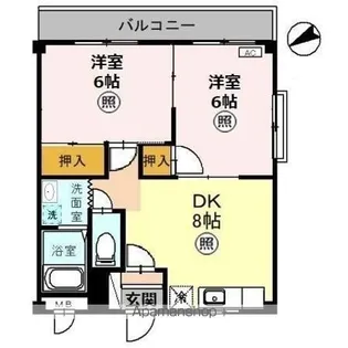 コーポKー1【3階】の間取り