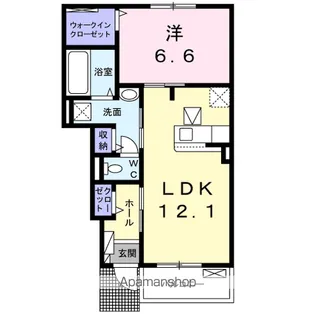 ルタンS1【1階】の間取り