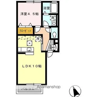 ハピネス杜【1階】の間取り