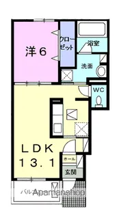 ST・PAL.KⅡ【1階】の間取り