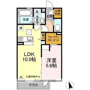 コンフォート プラス・T【1階】の間取り