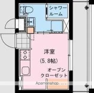 THE ROCK APT【1階】の間取り