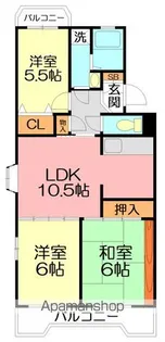サンハイム神谷【3階】の間取り