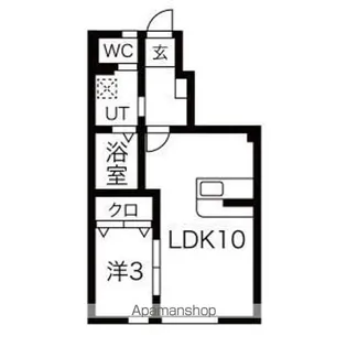 メゾンドショコラ【103号室】の間取り