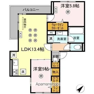 D-Residence光丘町A棟 A棟【1階】の間取り