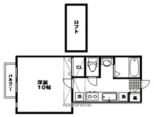 エルマーノ愛子中央1【2階】の間取り