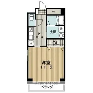 ALBORE kamiotai(アルボーレ カミオタイ)【1階】の間取り