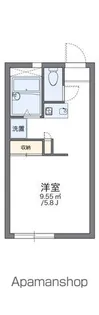 レオパレス新町B【1階】の間取り