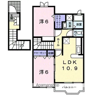 ヴィラージュ【2階】の間取り