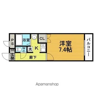サンワード浜【3階】の間取り